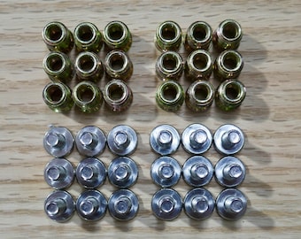 Hardware Inserts and Screws (36 Pieces)