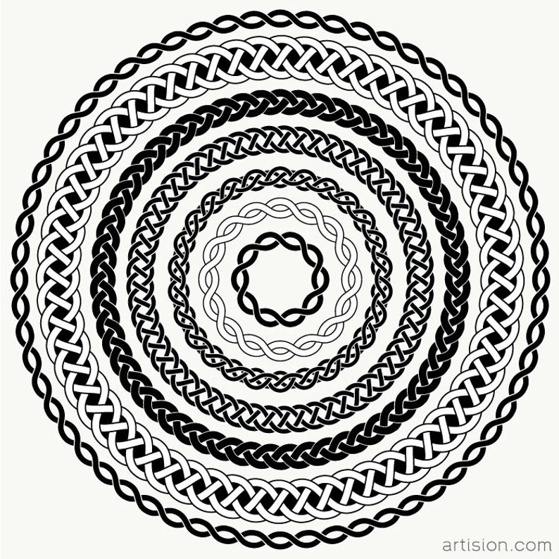 Celtic Knot Illustrator Brushes Etsy