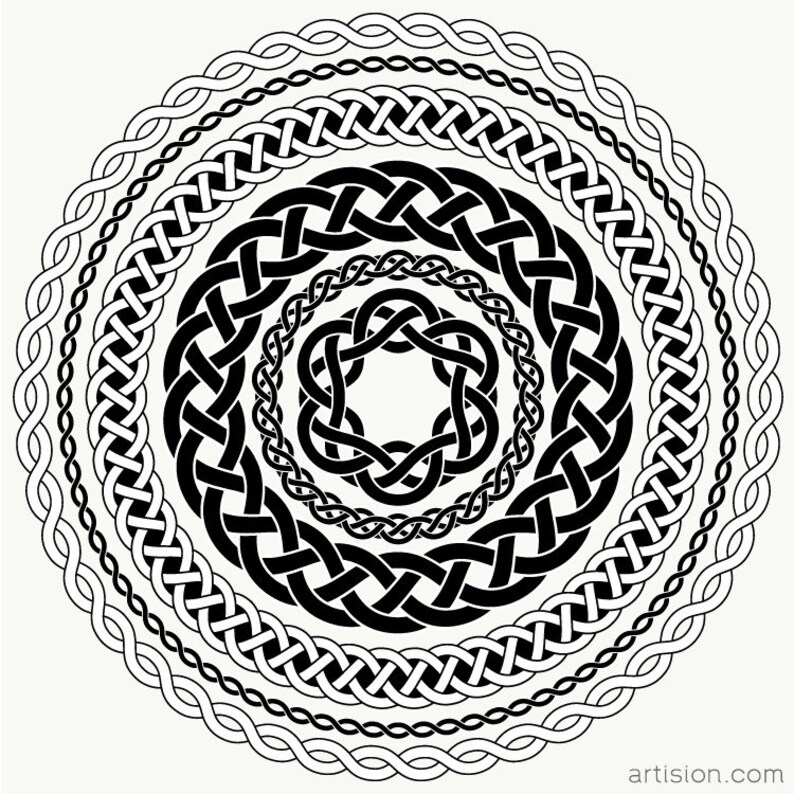 Celtic Knot Illustrator Brushes Etsy