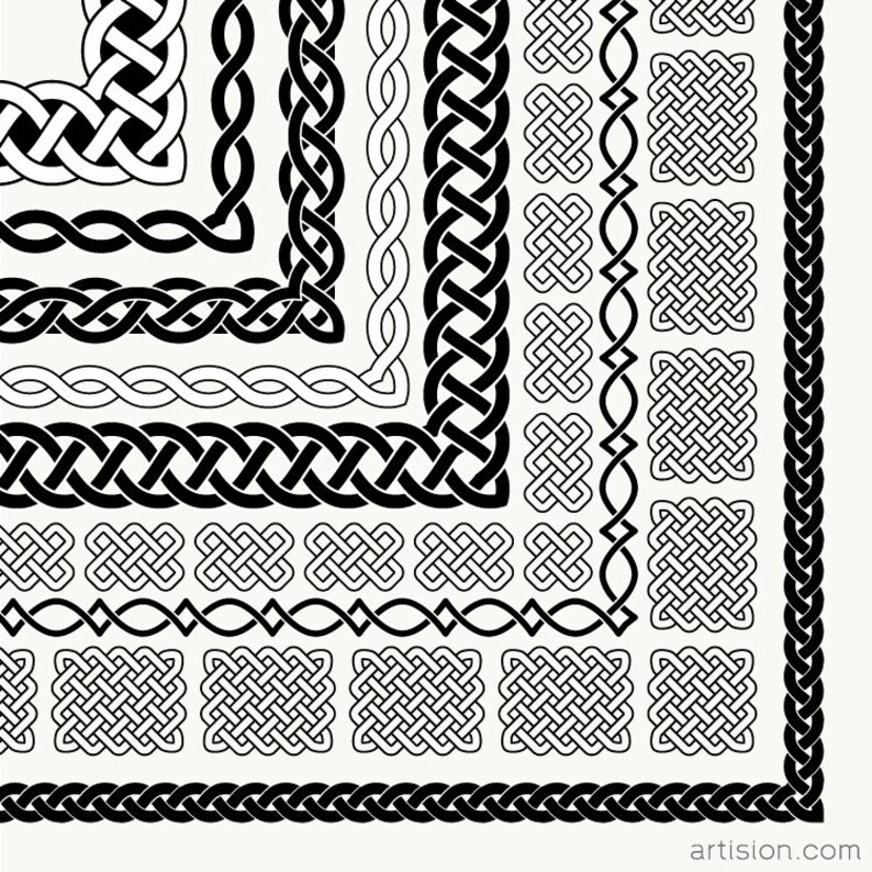 Celtic Knot Illustrator Brushes Etsy