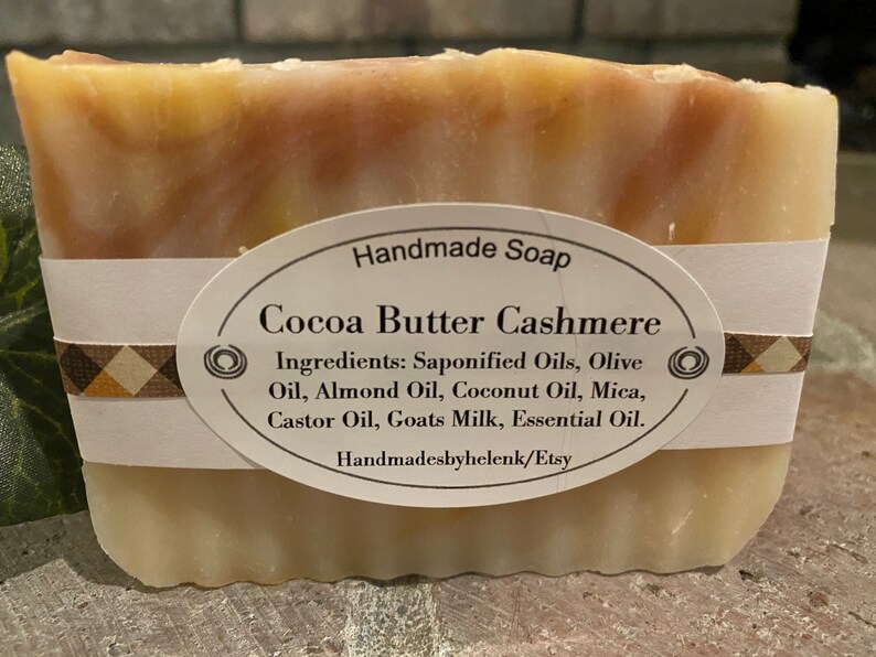 Cocoa Butter Cashmere soap homemade soap bath soap artisan Etsy