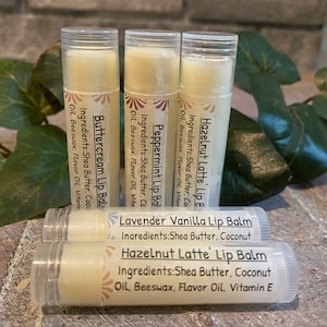 Shea Butter Lip Balm: Homemade, Creamy, Multiple Flavors bild 2