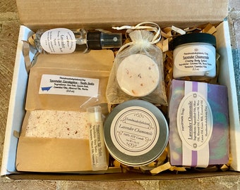 Lavender Chamomile gift box, birthday, holiday gift set