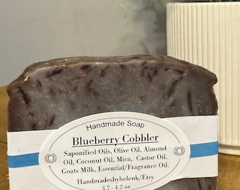Blueberry Cobbler soap, goats milk soap, artisan soap, homemade soap