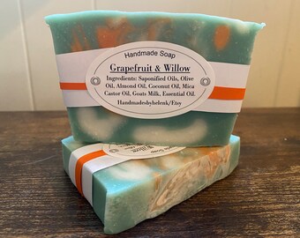 Grapefruit & Willow homemade soap