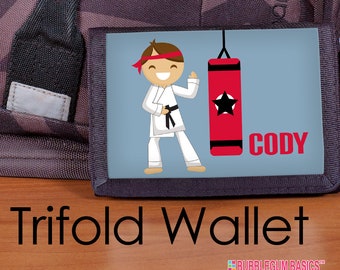 Custom wallet for boys, Custom Wallet, Taekwondo wallet, Boy wallet, kids wallet, karate, Boys wallet