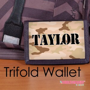 Camouflage Wallet, Boys Wallet, Personalized wallet, Camo wallet, Hunting, wallet, camo