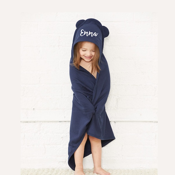 Toddler Hooded Towel - Infant hooded towel, Girls bath towel, Boys bath towel, pool cover up, hooded towel with ears, Baby hooded towel