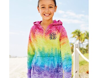 girlies tie dye hoodie