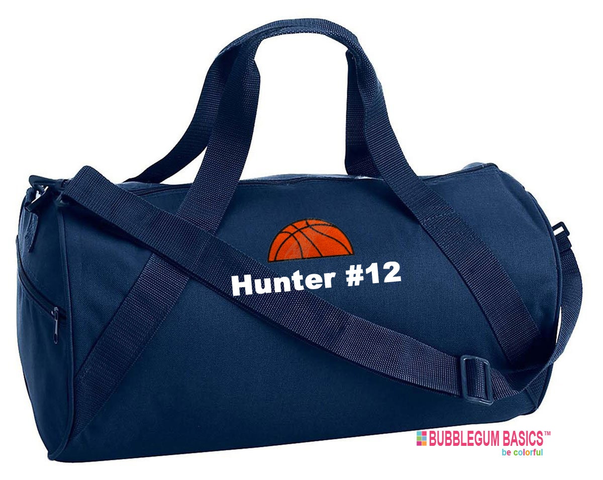 Custom Embroidered Monogrammed Basketball Bag Sports Duffel | Etsy