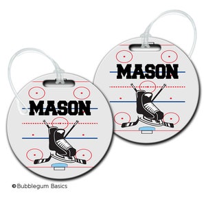 Hockey Bag Tag, Luggage Tag, Sports Bag Tag