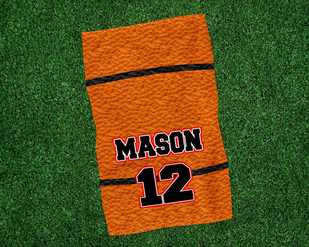 Basketball Towel, Sports Towel, Hand Towel, Kids Towel, Personalized