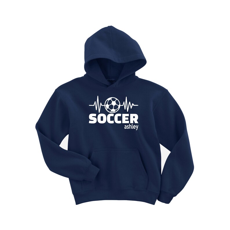 Soccer Sweatshirt Soccer Hoodie Soccer Jacket Custom Etsy