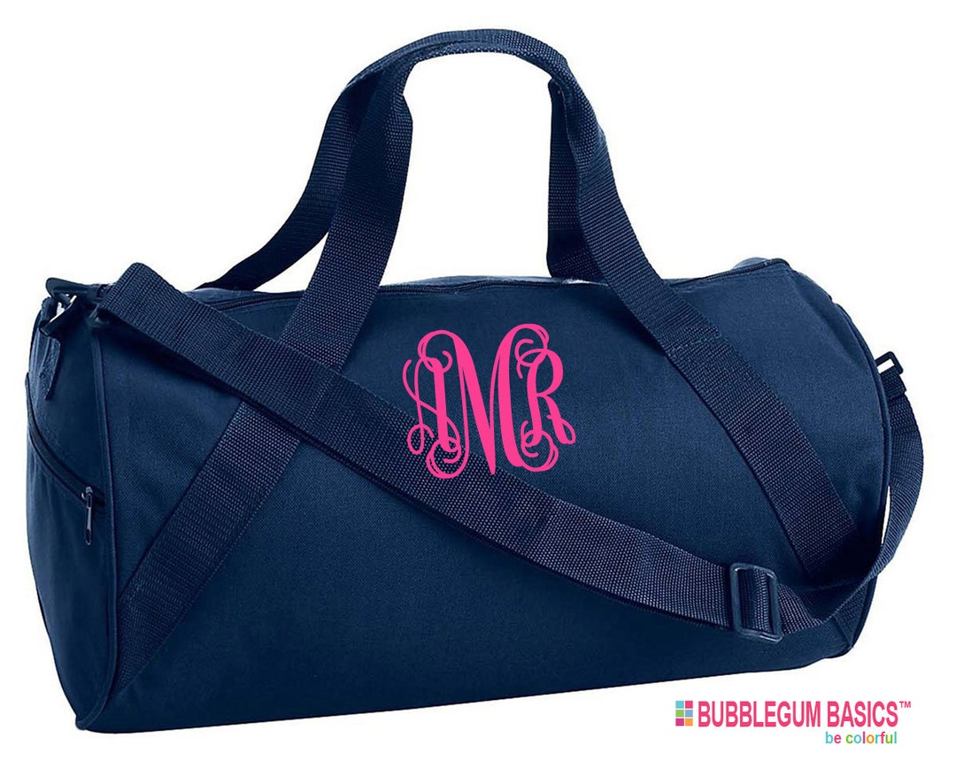 Custom Embroidered Monogrammed GYM Bag Cheerleader Hot Pink Etsy