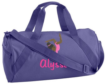 Monogram Duffel Bag, GYMNAST, GYMNASTICS Duffel Bag, Kids duffel bag, Backpack, School, Camp, Personalized Duffel Bag