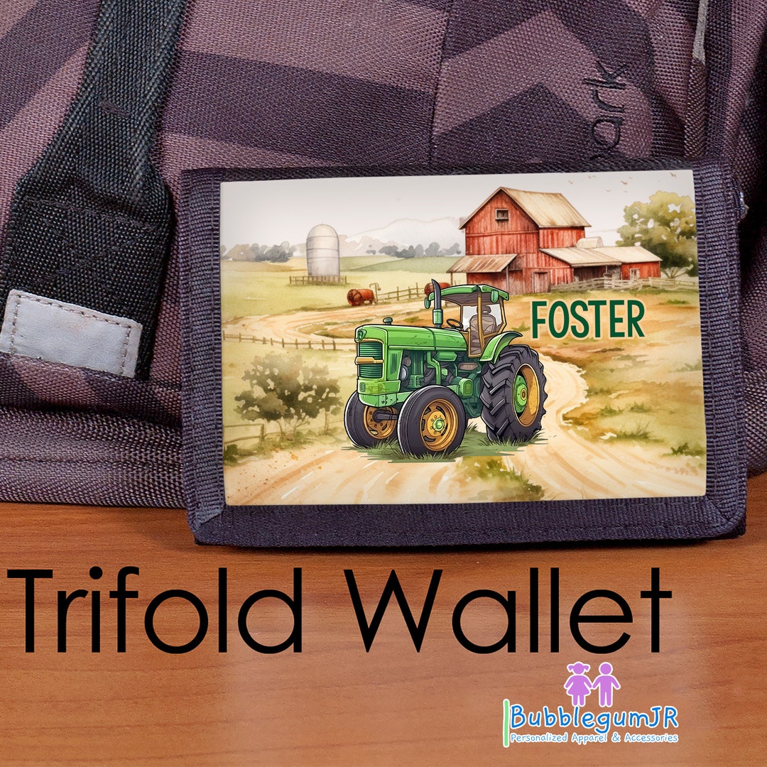 Boys Wallet Tractor Wallet Tractors Kids Wallet Toddler Etsy