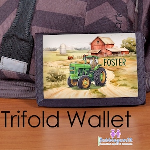 Boys Wallet, Tractor wallet, Tractors, Kids Wallet, Toddler wallet, Gifts for little boys