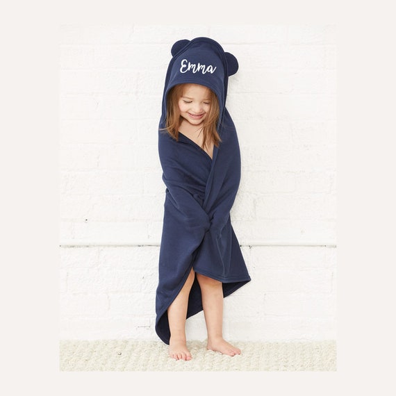 girls hooded bath towel