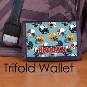 Football wallet, Custom wallet, kids wallet, boy wallet, boys wallet, football, wallet