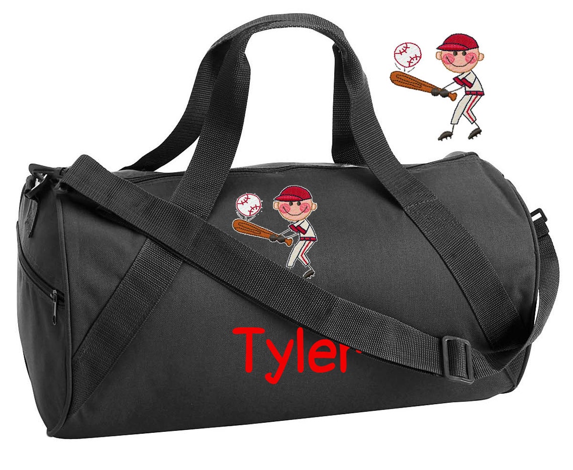 BASEBALL Duffel Bag Custom Embroidered Monogrammed Name SPORTS Etsy