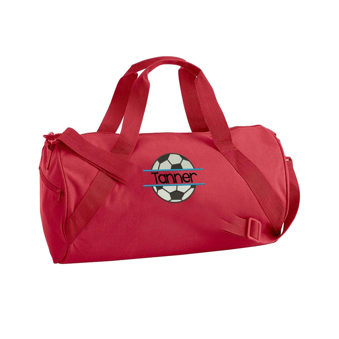 SOCCER Duffel, Girl or Boy Soccer, Soccer Bag, School Camp Personalized