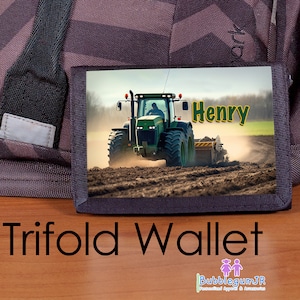 Boys Wallet, Tractor wallet, Tractors, Kids Wallet, Toddler wallet, Gifts for little boys