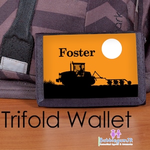 Boys Wallet, Tractor wallet, Tractors, Kids Wallet, Toddler wallet, Gifts for little boys