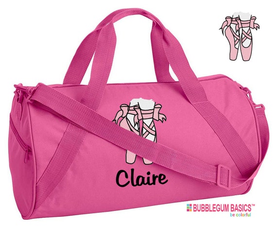 monogrammed ballet bag
