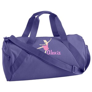 Dance Bag, Ballet Bag, Monogram Duffel bag, Dance Bag, Ballerina, Ballet Monogram, Ballet Shoes