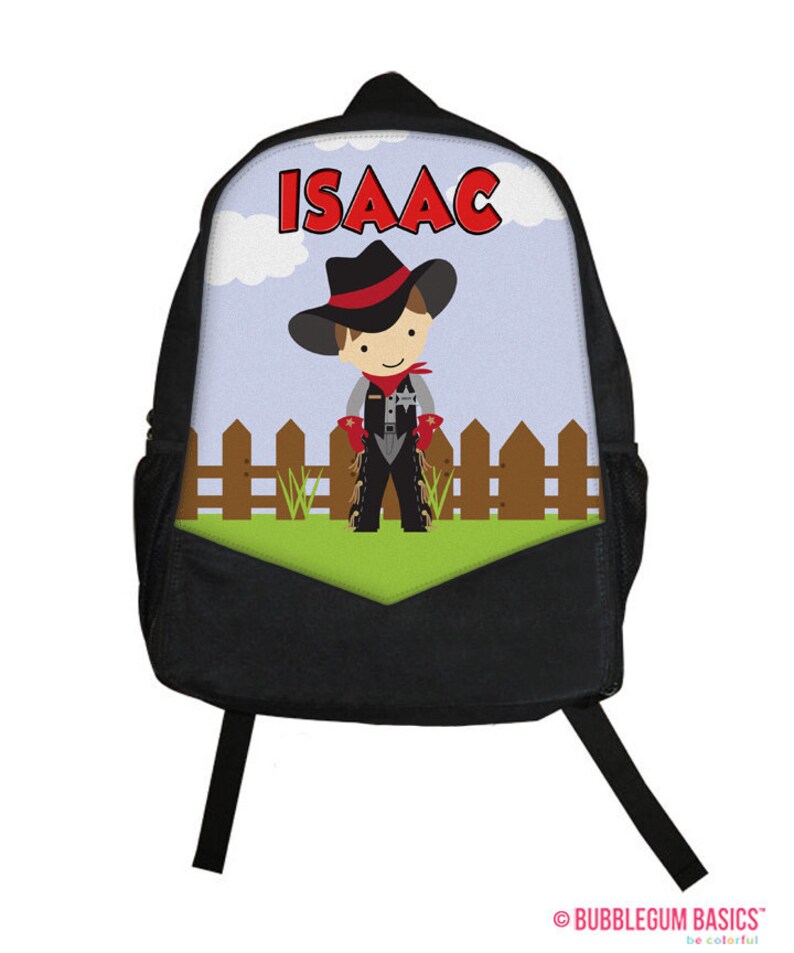 COWBOY Backpack tote School Camp Monogram WESTERN BACKPACK Etsy