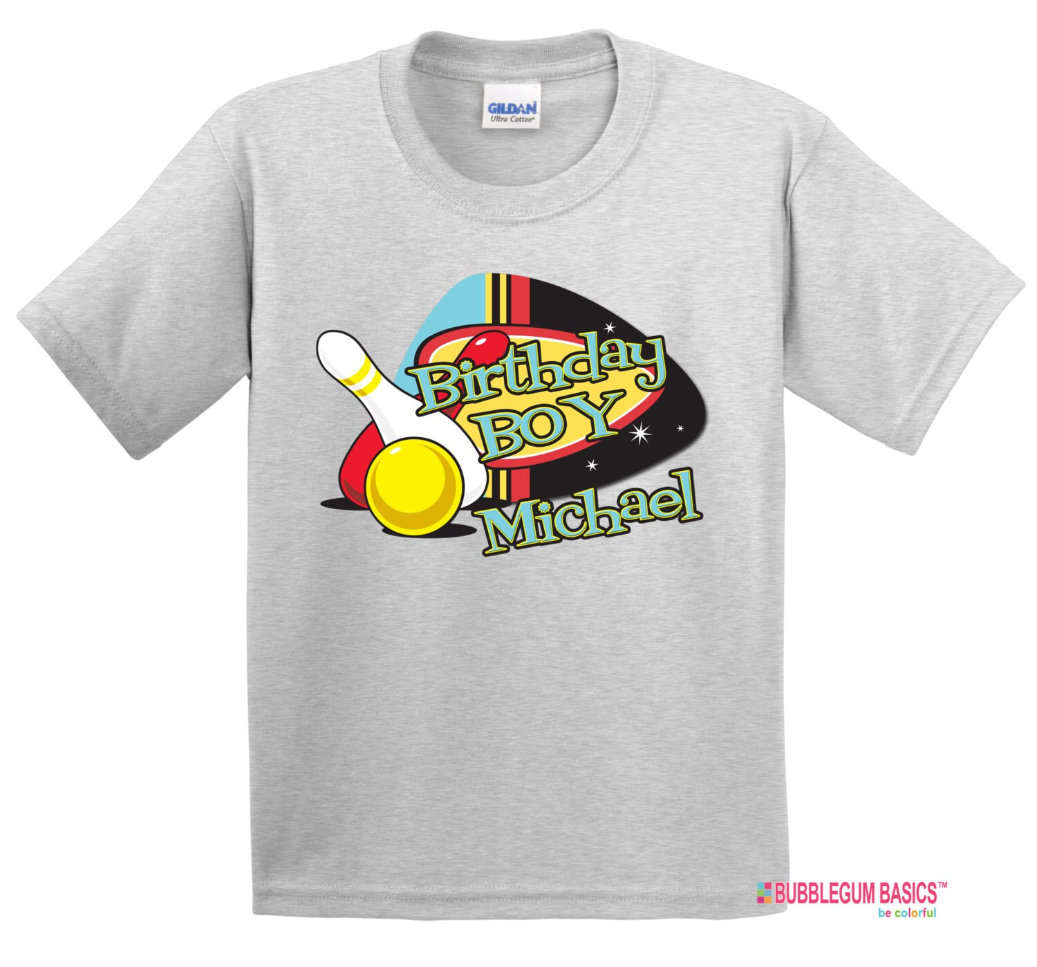 Custom kids tshirt for Bowling party bowling shirt for | Etsy