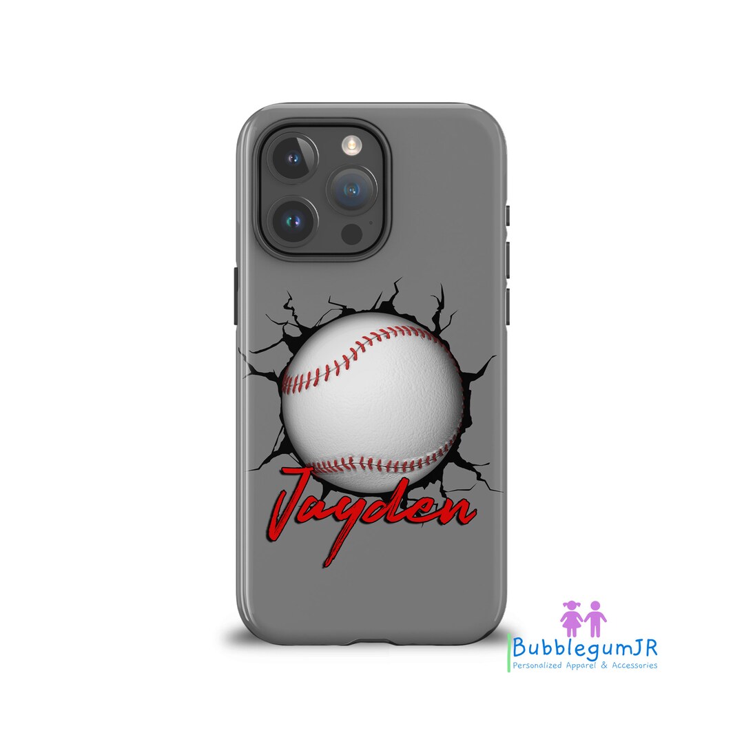 Custom Baseball Phone Case Personalized Baseball Design for iPhone 15 14 13 Pro Max 12 Mini XR 7