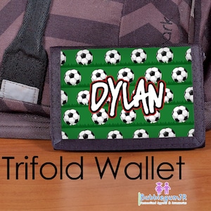 Cartera para niños, Cartera personalizada, Cartera triple, Cartera para niños, Cartera deportiva, Cartera para fútbol, Cartera para béisbol, Cartera para fútbol