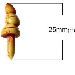Plastic Toy Doll Making Craft Nose Christmas Santa Claus Orange-red Carrot Nose Snowman - Pack of 20