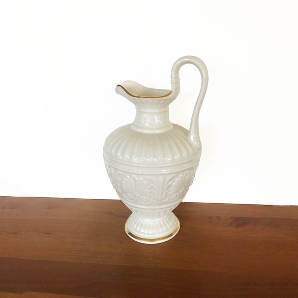 Lenox Athenian Cream Porcelain Gold Trim Decorative Pitcher