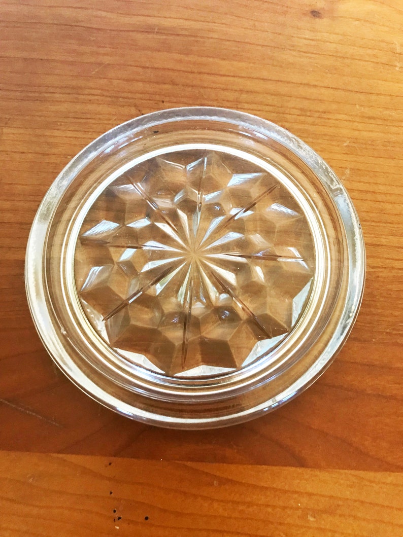 Fostoria American Clear Glass Coasters Set of Four Etsy