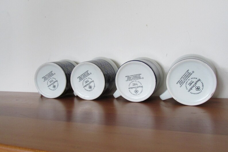 Royal Doulton Lambeth Stoneware Set of 4 Cups in Tangier Etsy