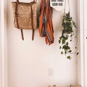 Hanging basket, Storage basket, Hanging basket for plants, Nursery decor, Entry way decor, Hanging baskets, Bathroom storage image 2