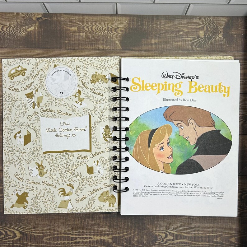 Little Golden Book Repurposed Vintage Children's Book Notebook ...