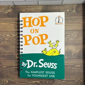 Zeszyt dla dzieci w stylu retro z motywem Dr. Seussa — Hop on Pop