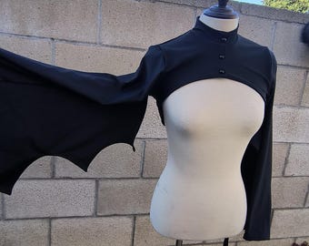 Gothic Bat Wings Bolero Jacket