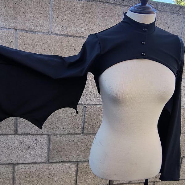 Gothic Bat Wings Bolero Jacket