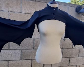 Bat Wings Long Sleeve Bolero Jacket Gothic Halloween Blouse