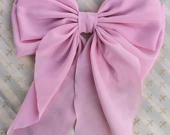 Moño Coquette, chiffon hair bow, dress, accessories, oversized bow, bridesmaid, wedding,