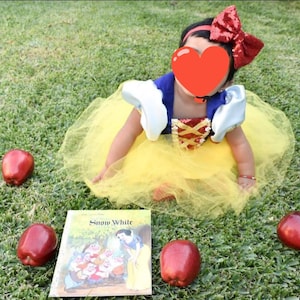 Snow White dress inspired, costume, made to order, toddler dress, birthday dress, Halloween