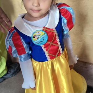 Snow White dress inspired, costume, made to order, toddler dress, birthday dress, Halloween