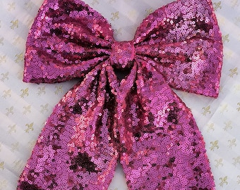 Moño Coquette, Sequins hair bow, dress, accessories, oversized bow, bridesmaid, wedding,