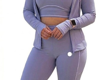 Yoga 3 pieces set Curvy body type size M-L