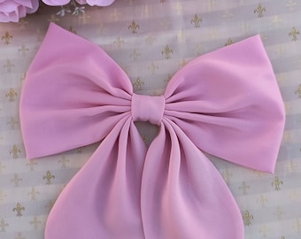 Oversized Chiffon Hair Bow: Coquette Wedding Accessory
