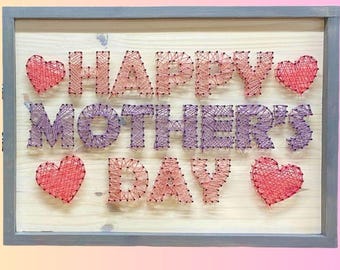 Muttertag String Art SVG-Dateien (Digital Download)